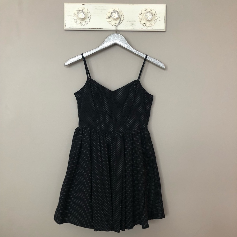 UO Lucca Couture Black and White Polka Dot Dress